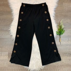 Soft Surroundings Newport Beach Pants Button Wide